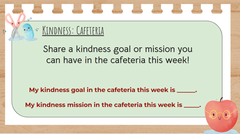 HHES Student Kindness goal form