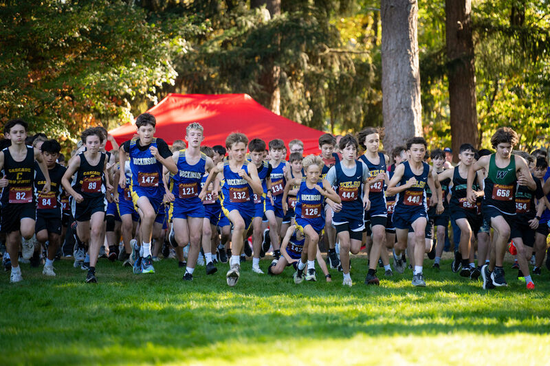 Boys middle school cross country runners