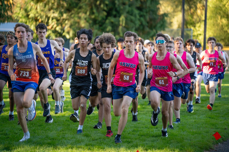 Boys high school cross country runners