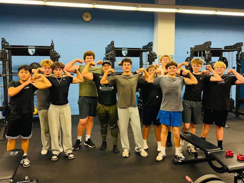 HMS students  participate in strength and conditioning after school at HHS.