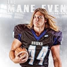 Photo of Louden Seekins as a HHS Football player