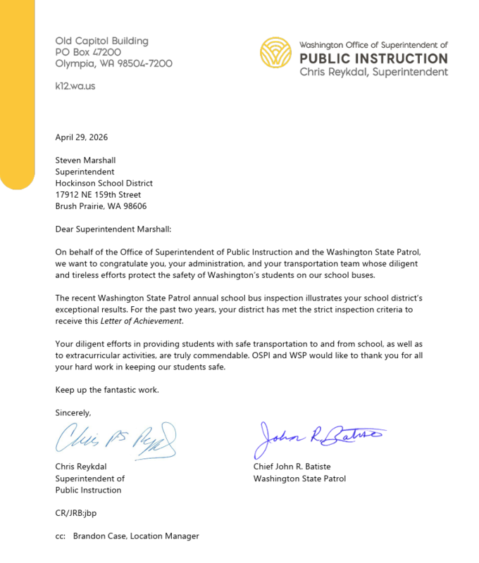 OSPI Letter