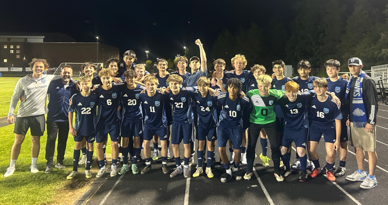 HHS Boys Team following 3-1 Win Over RA Long