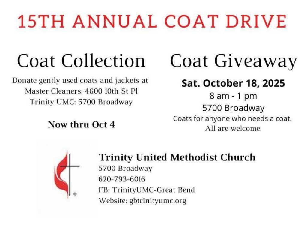 Trinity United Methodist Church Coat Drive 