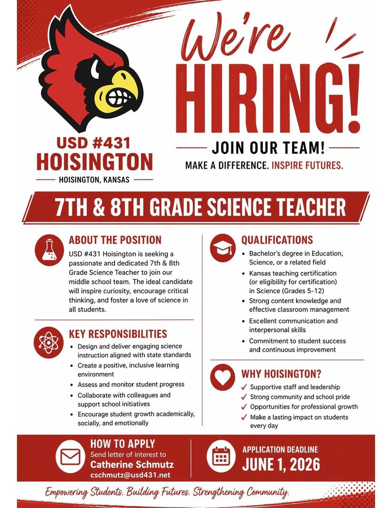 Open Science Teacher Position 