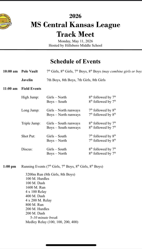 order of events