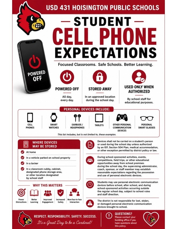 Student Cell Phone Expectations