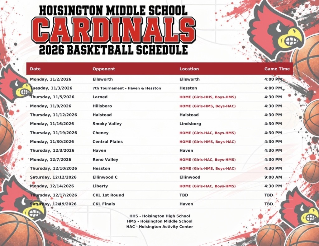 HMS Boys/Girls Basketball Schedule