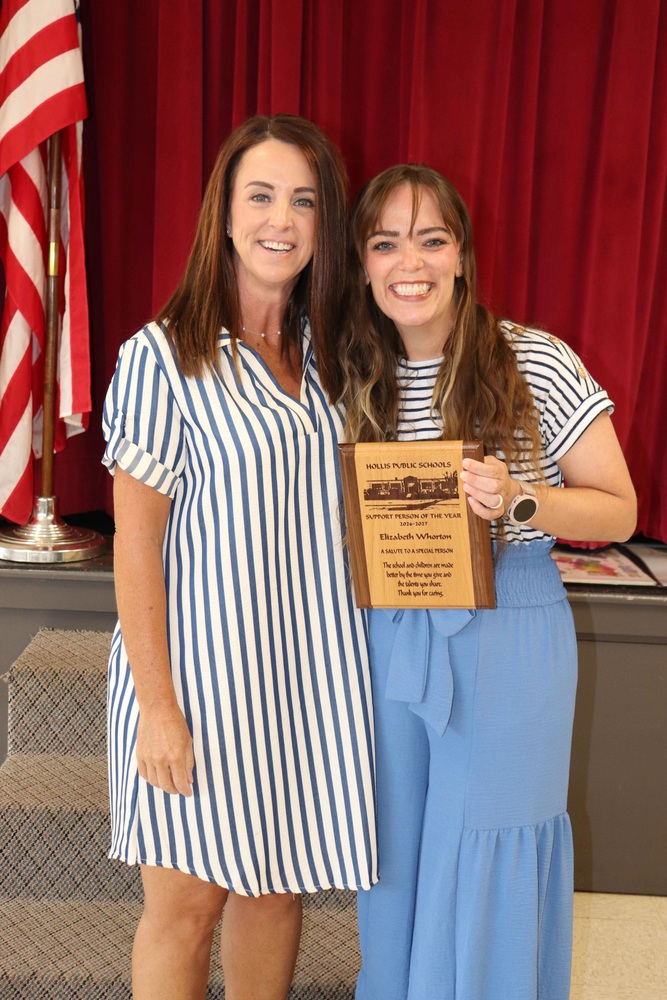 Congratulations to the 2026 Support Person of the year, Elizabeth Whorton!