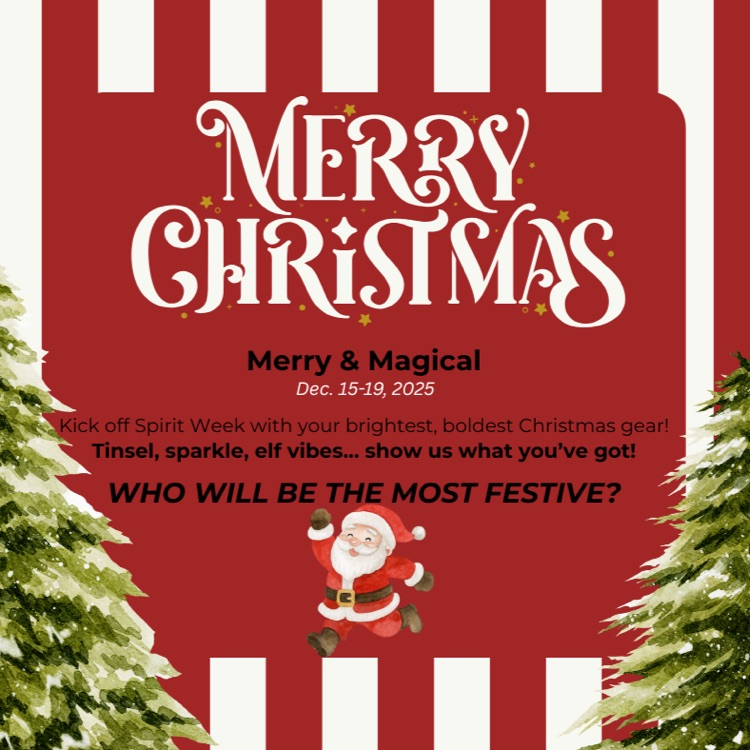 Wear your brightest, boldest Christmas gear December 15-19!