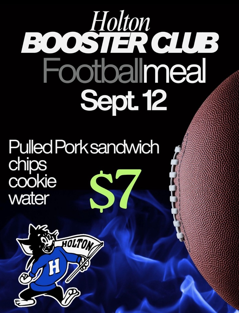 Booster club meal flyer