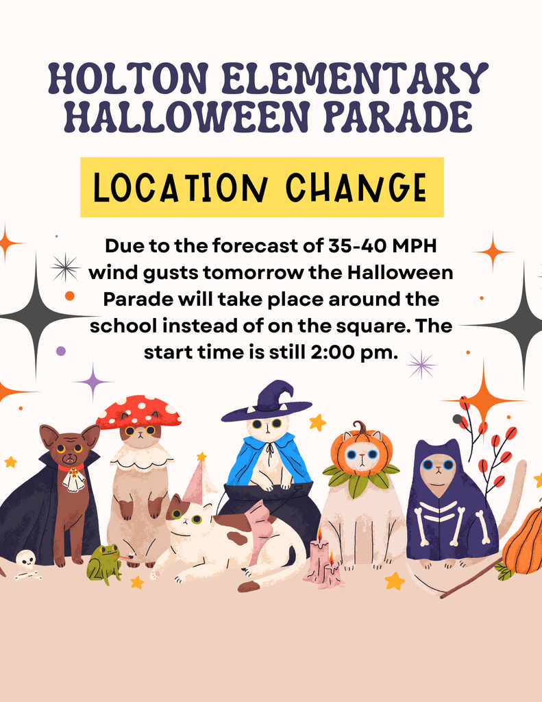 Parade Change Flyer