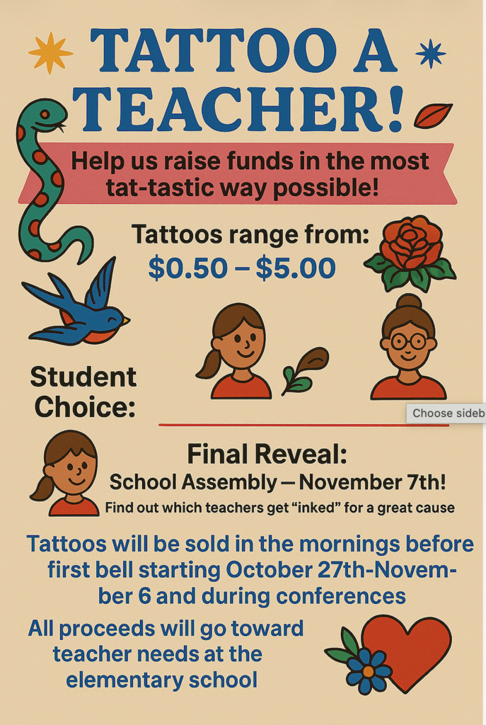 Tattoo a Teacher Flyer