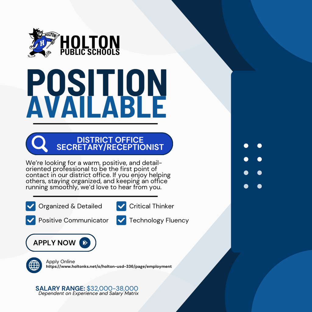 District Secretary Position Opening