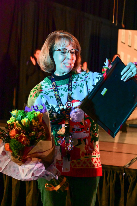 Mrs. Potteraccepting award