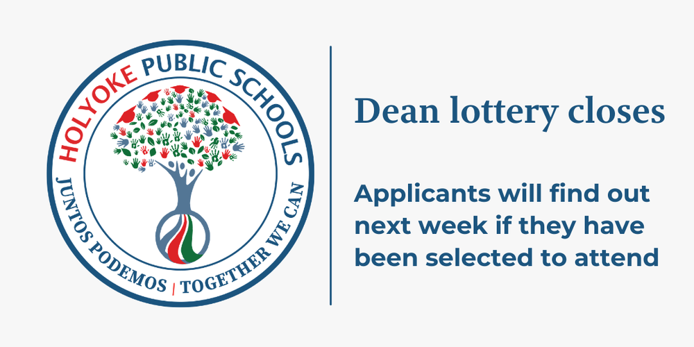 HPS logo with text: Dean lottery closes - Applicants will find out next week if they have been selected to attend