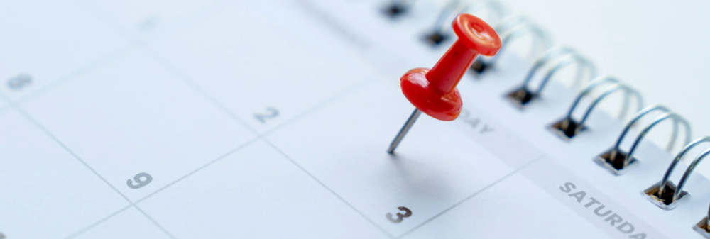 Pin in a calendar