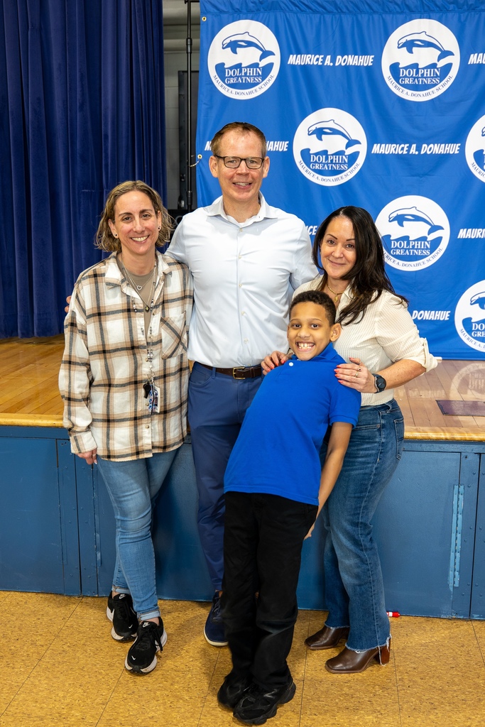 Dan with student and staff