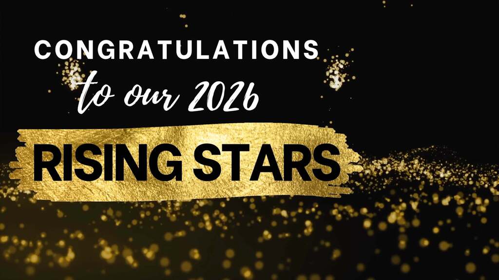 Rising stars graphic