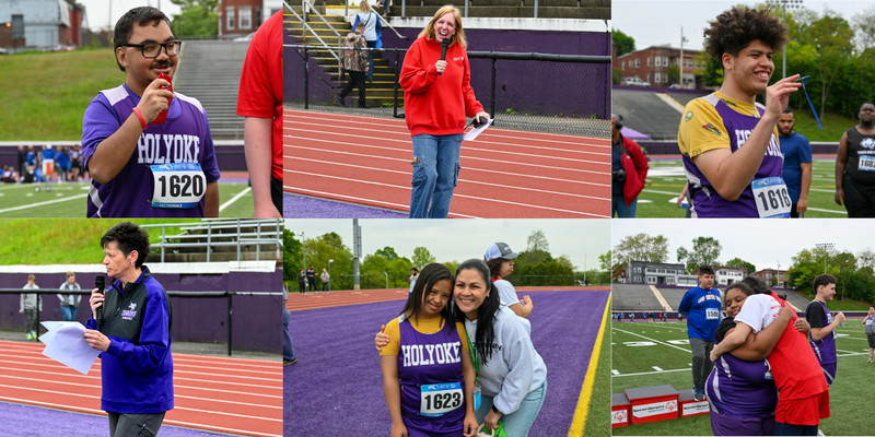 collage of student athlete photos