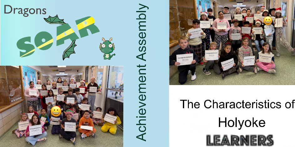 Students in PJs holding certificates