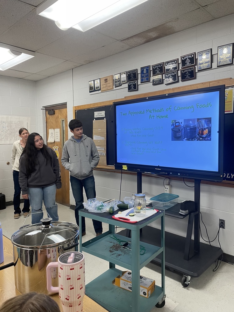Catering students just pickled their first batch and shared their process with the Intro to Ag class!