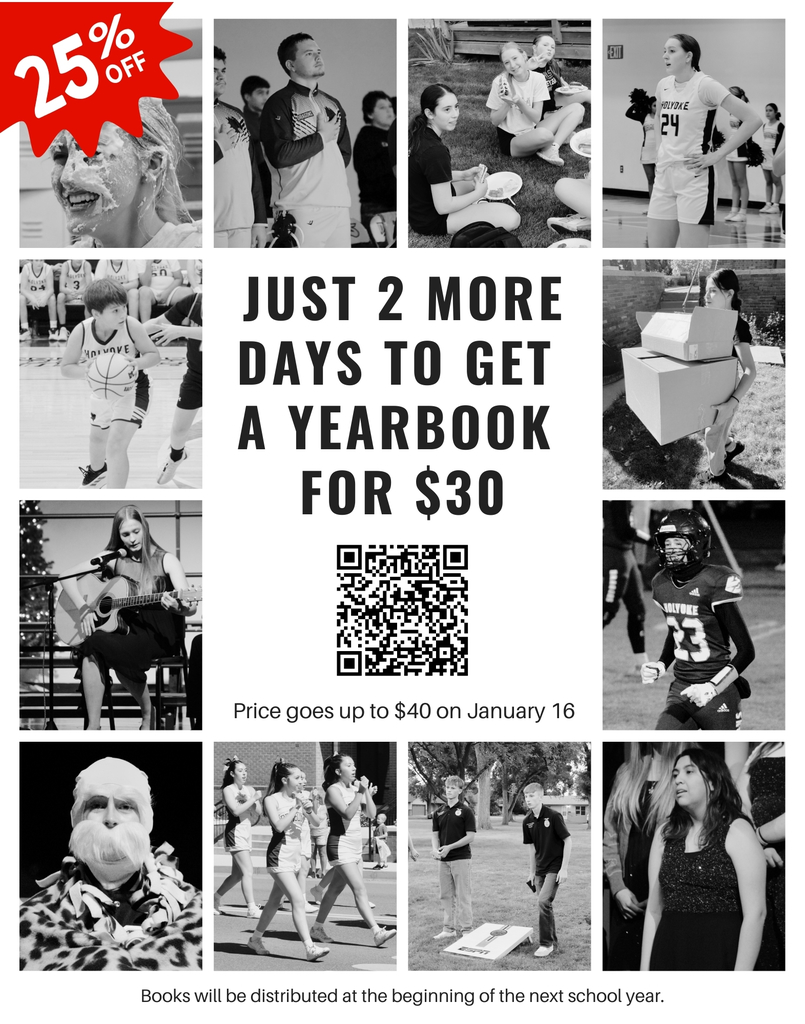 Just 2 more days to get a yearbook for $30