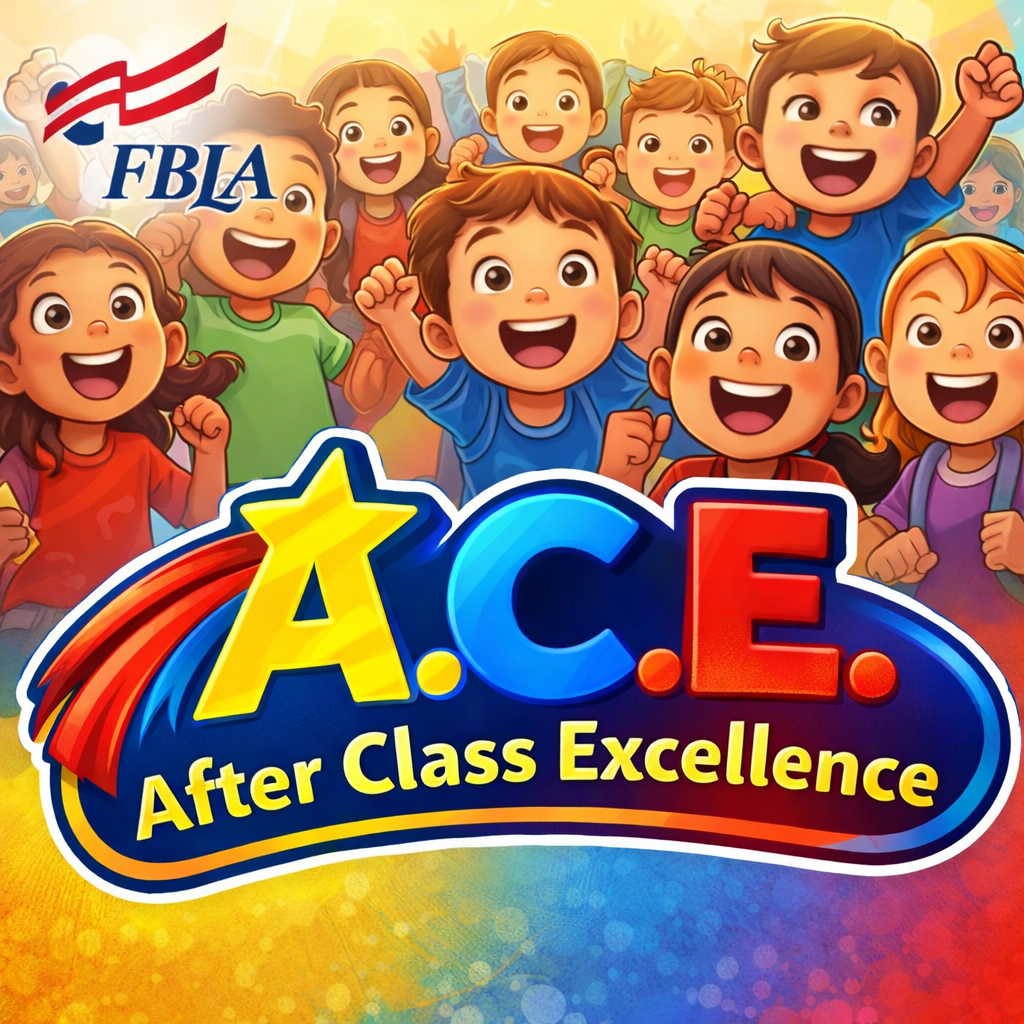 The After Class Excellence A.C.E. FBLA group consisting of High School students, will start their project on Monday, February 2nd, 2026. If you have signed your child up for this program, it will be held on Monday and Tuesday from February 2nd to March 10th. Students will be walked over to the High School with their High School leaders and they should be picked up at 5:00 PM on the north side of the High School by the Alternative School Sign.