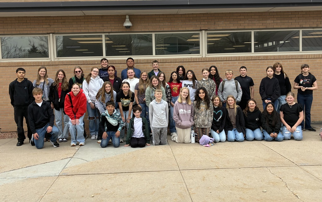 Students standing together 