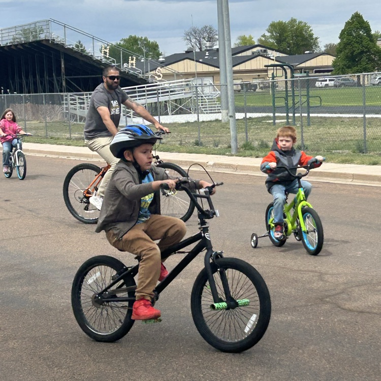 students on bikes