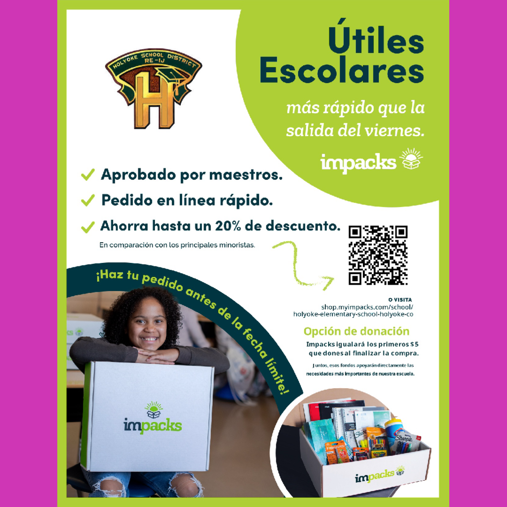school supply purchase flyer - English