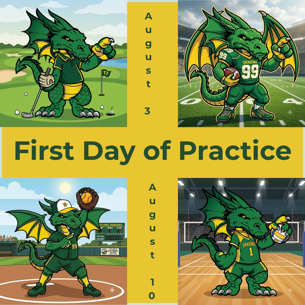 Sports practices begin 8/3 for HS Football and Golf. All other fall sports, including, volleyball, softball, and JH sports start 8/10. Please contact your coach for practice times and locations. Remember to practice you must have a current physical (within 12 months) on file at the school, have all the forms filled out and sports fees paid.