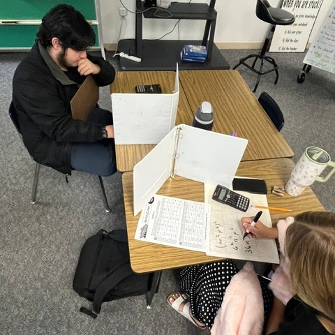 math students reviewing for their test