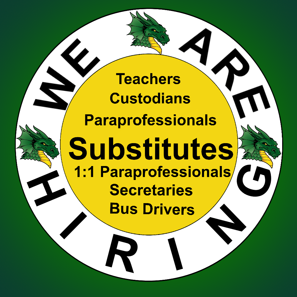 We are always on the look out for Substitute Special Education 1:1 Paraprofessionals, Substitute Paraprofessionals Substitute Teachers, Secretaries, Custodians and Bus Drivers Please apply online www.hcosd.org 