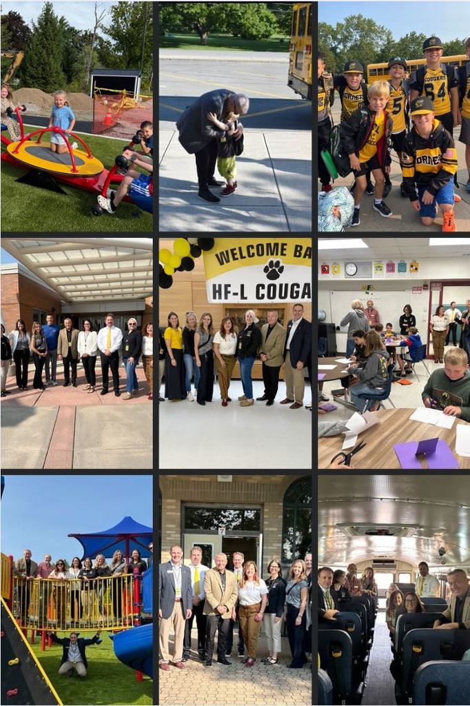 Opening day and first week photos of adults and children.