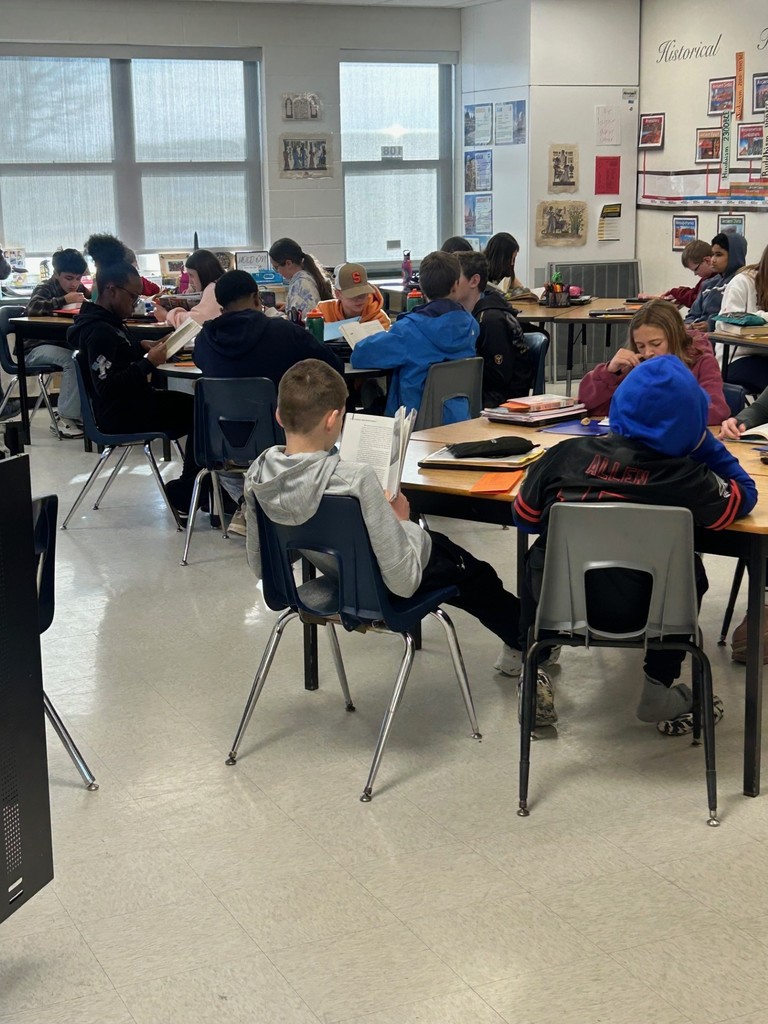 Students celebrating Read Across America week