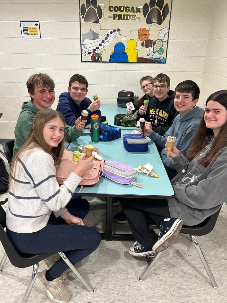 Students celebrating Read Across America week