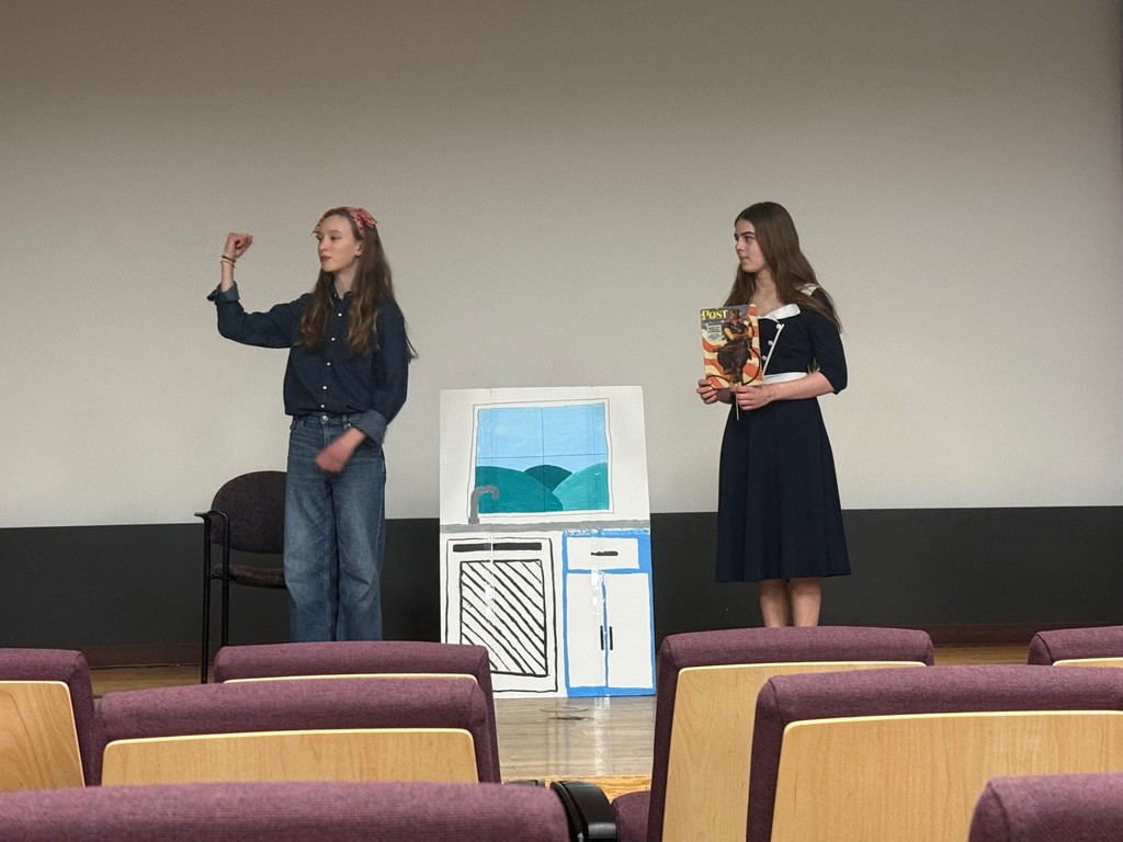 8th grade students at National History Day Regionals