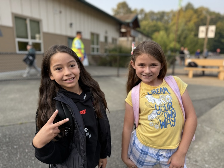 students on first day of school