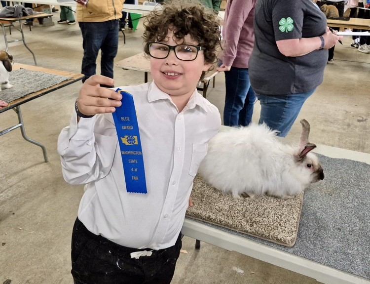 student at 4H competition 