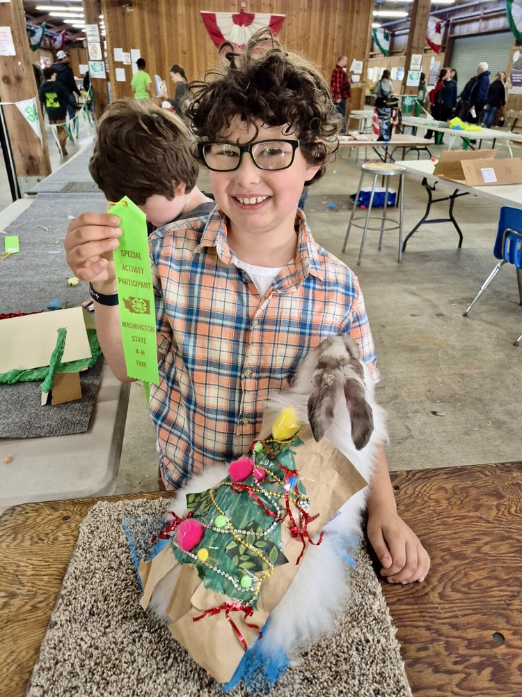student at 4H competition 