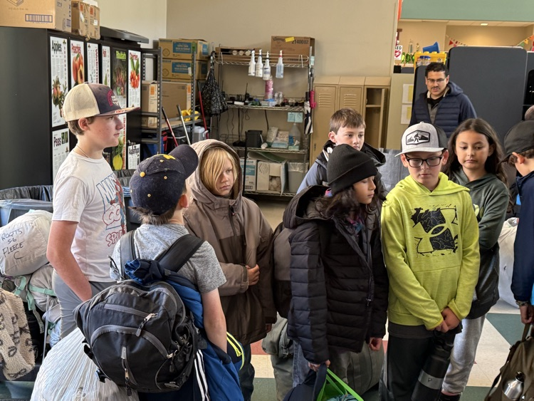 students getting ready for trip