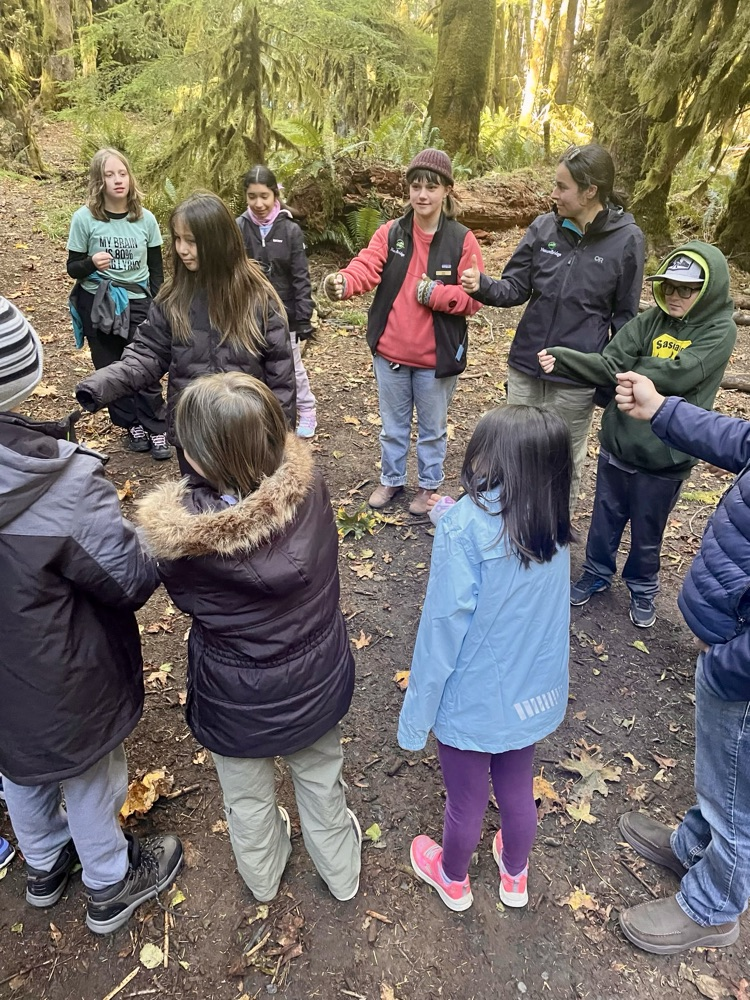5th grade students at NatureBridge 