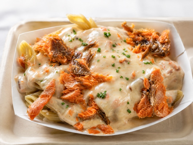 smoked salmon Alfredo 