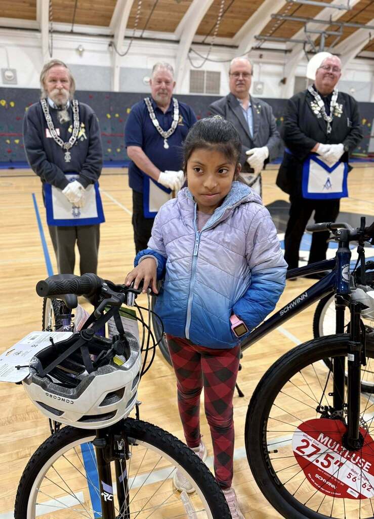 Another students who won a bike!