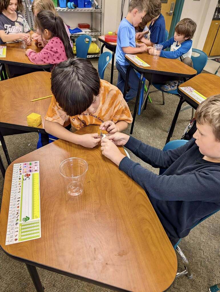 Soon to be 3rd grader playing a game.
