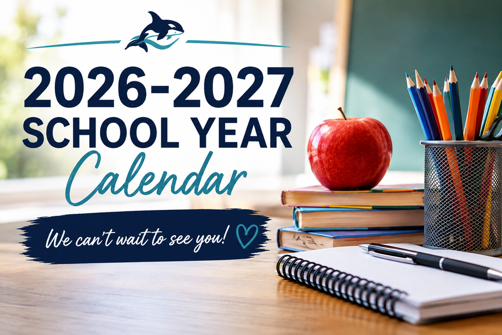 2026-2027 School Calendar! We can't wait to see you!