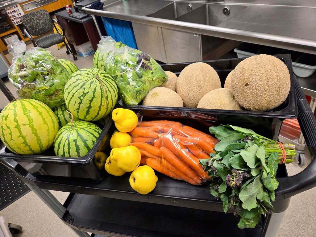 Fresh fruits and veggies