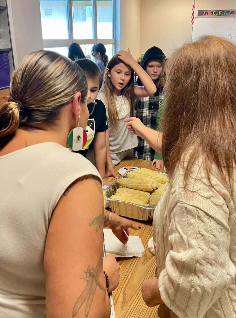 Almost time to eat the corn.