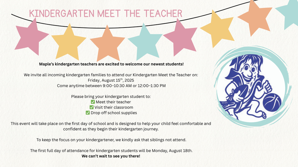 Kindergarten Meet the Teacher